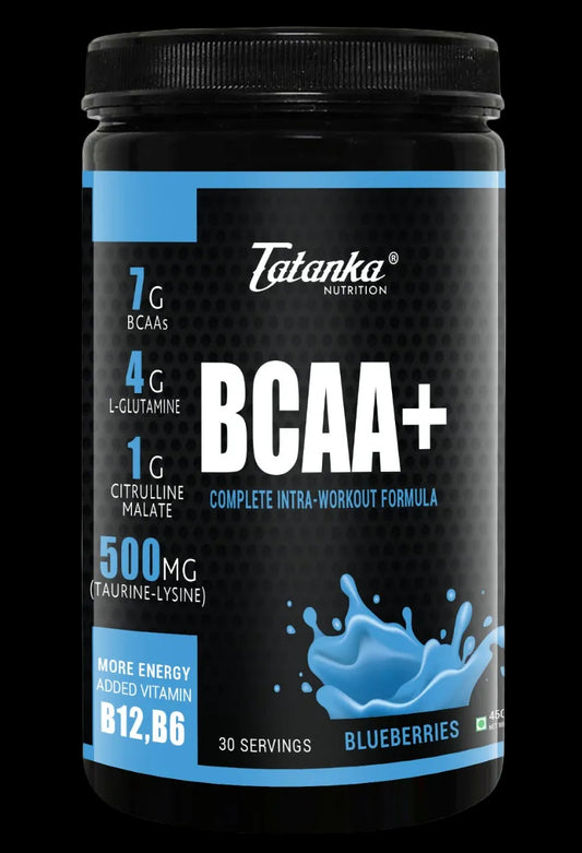 TATANKA BCAA+ INTRA WORKOUT SUPPLEMENT SUPPORTS MUSCLE GROWTH AND RECOVERY