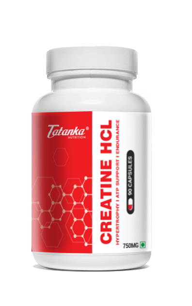 Tatanka Creatine HCL Capsules 750mg per serving – Unflavoured, Muscle Strength &amp; Performance Booster, Increases Energy &amp; Power, Cell Volumizer 90 servings