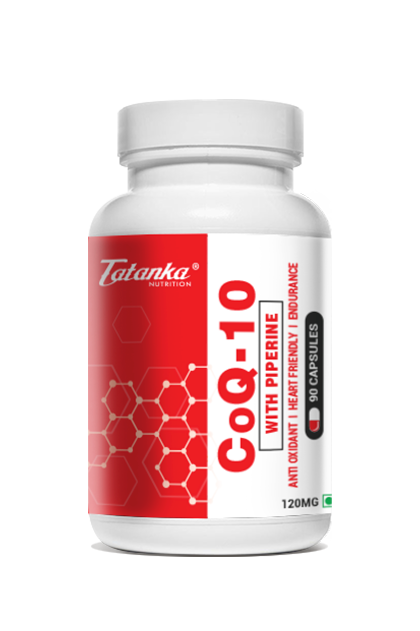 Tatanka CoQ10 120mg with Piperine – Heart Health &amp; Energy Support Supplement – Powerful Antioxidant for Stamina &amp; Endurance