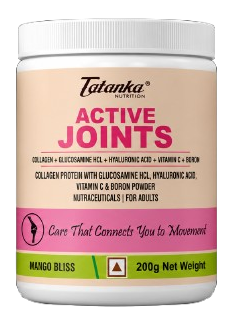 Tatanka Nutrition Active Joints | Collagen Protein Powder with Glucosamine HCL, Hyaluronic Acid, Vitamin C &amp; Boron | Joint Support Supplement for Adults | 200g