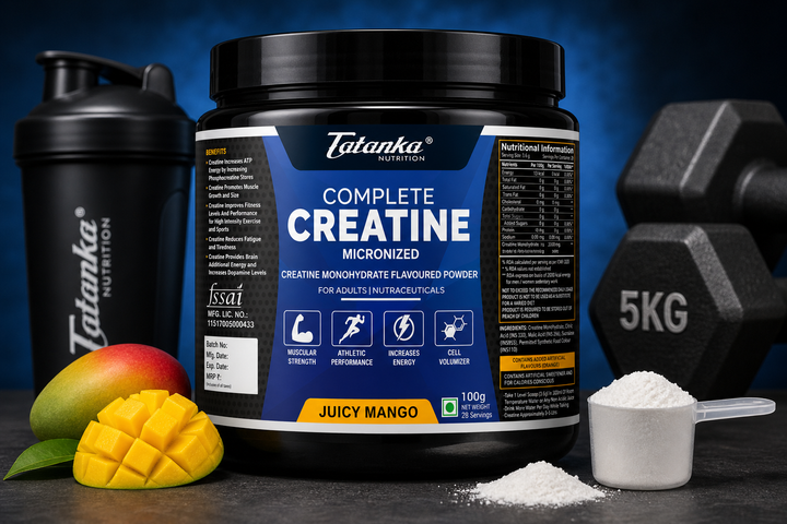 Tatanka Complete Creatine Monohydrate Powder – Unflavoured, Muscle Strength &amp; Performance Booster, Increases Energy &amp; Power, Cell Volumizer