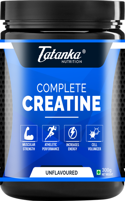 Tatanka Complete Creatine Monohydrate Powder – Unflavoured, Muscle Strength & Performance Booster, Increases Energy & Power, Cell Volumizer