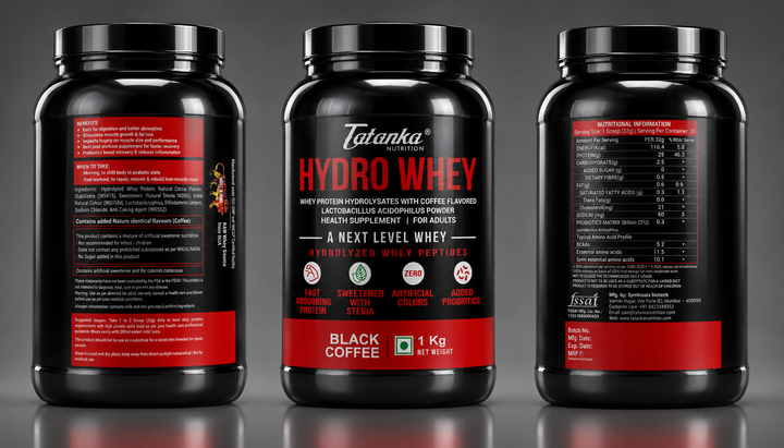 TATANKA HYDRO WHEY  25G HYDROLYSED WHEY PROTEIN WITH ADDED PROBIOTICS MUSCLE BUILDING  EASY ON STOMACH BEST ABSORBED