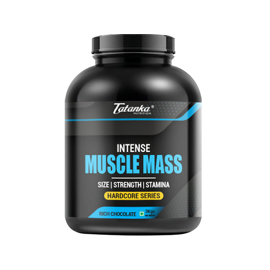 INTENSE MUSCLE MASS GAINER 20G PROTEIN 3G CREATINE WITH MULTIVITAMINS AND MINERALS TO SUPPORT MUSCLE BUILDING AND RECOVERY