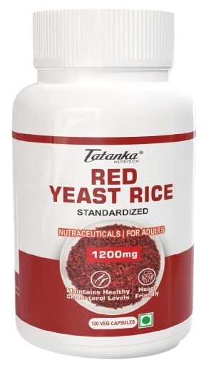 Tatanka Premium Red Yeast Rice 1200mg – Natural Cholesterol Support Vegeterian Capsules