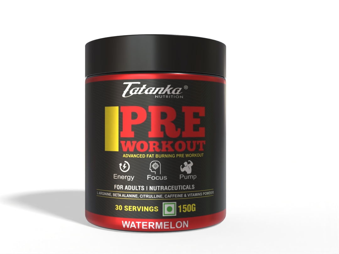 Tatanka Nutrition Pre Workout Powder for Men &amp; Women | Energy, Focus &amp; Pump Support | Fat Burner | 30 Servings | 150g