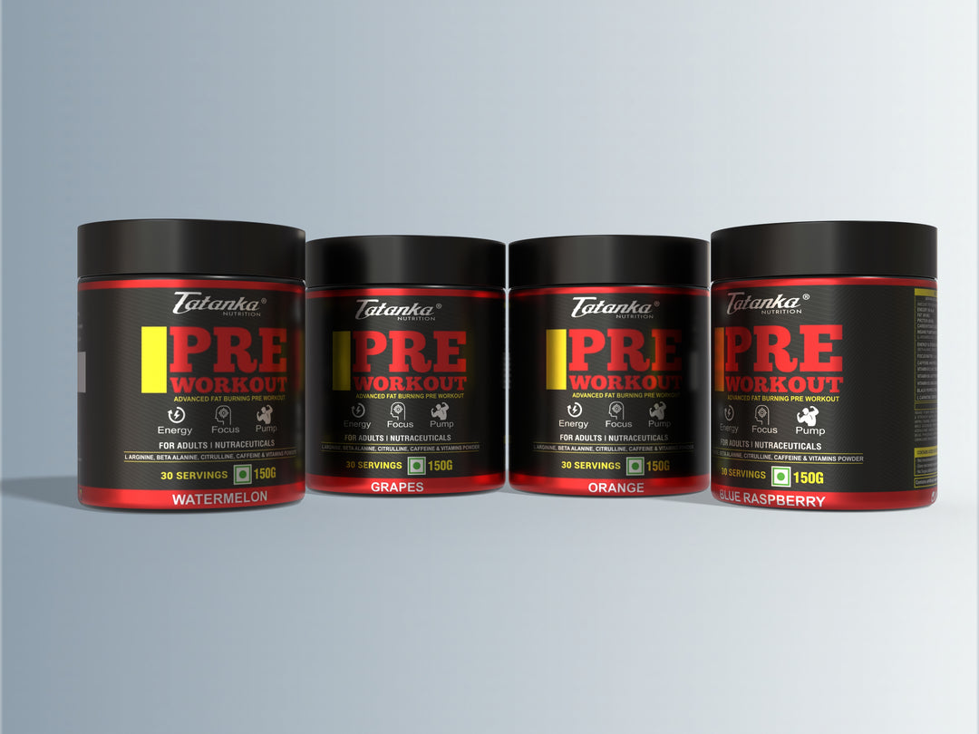 Tatanka Nutrition Pre Workout Powder for Men &amp; Women | Energy, Focus &amp; Pump Support | Fat Burner | 30 Servings | 150g