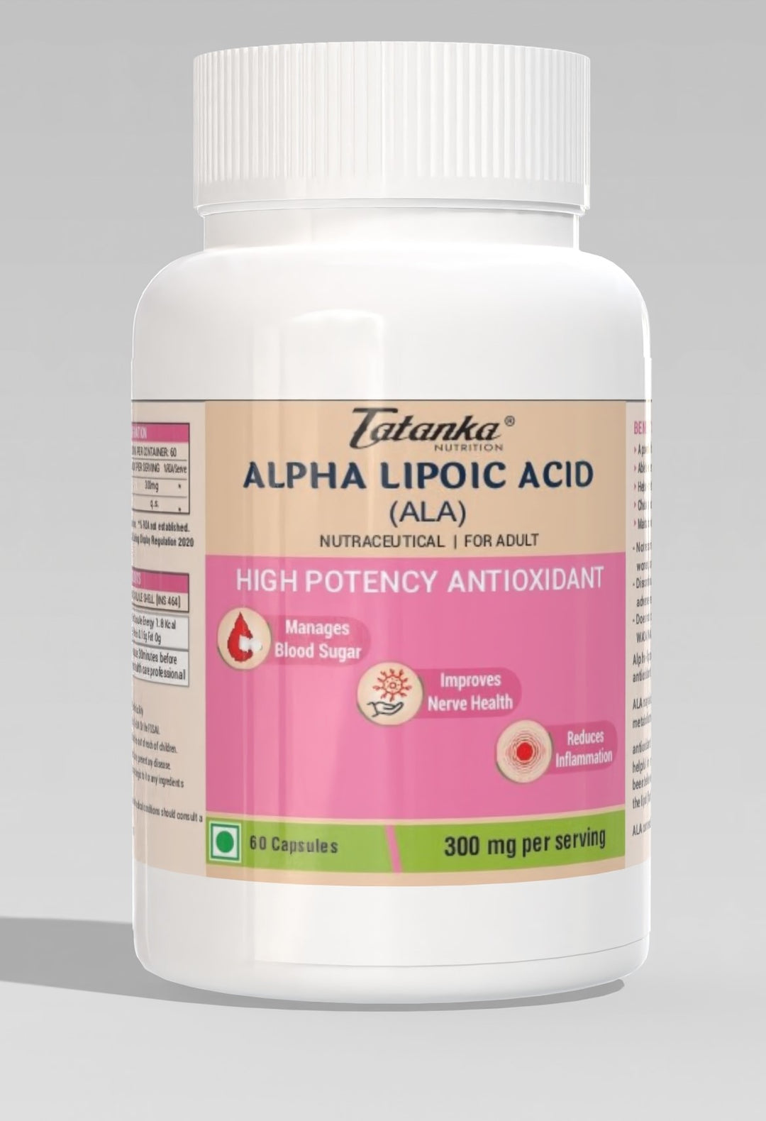 Alpha Lipoic Acid (ALA) 300 mg Capsules