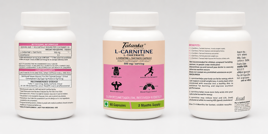 L-Carnitine  L-Tartrate (LCLT)-Support Transport of Fats to Muscles - 60 Vegetable Capsules