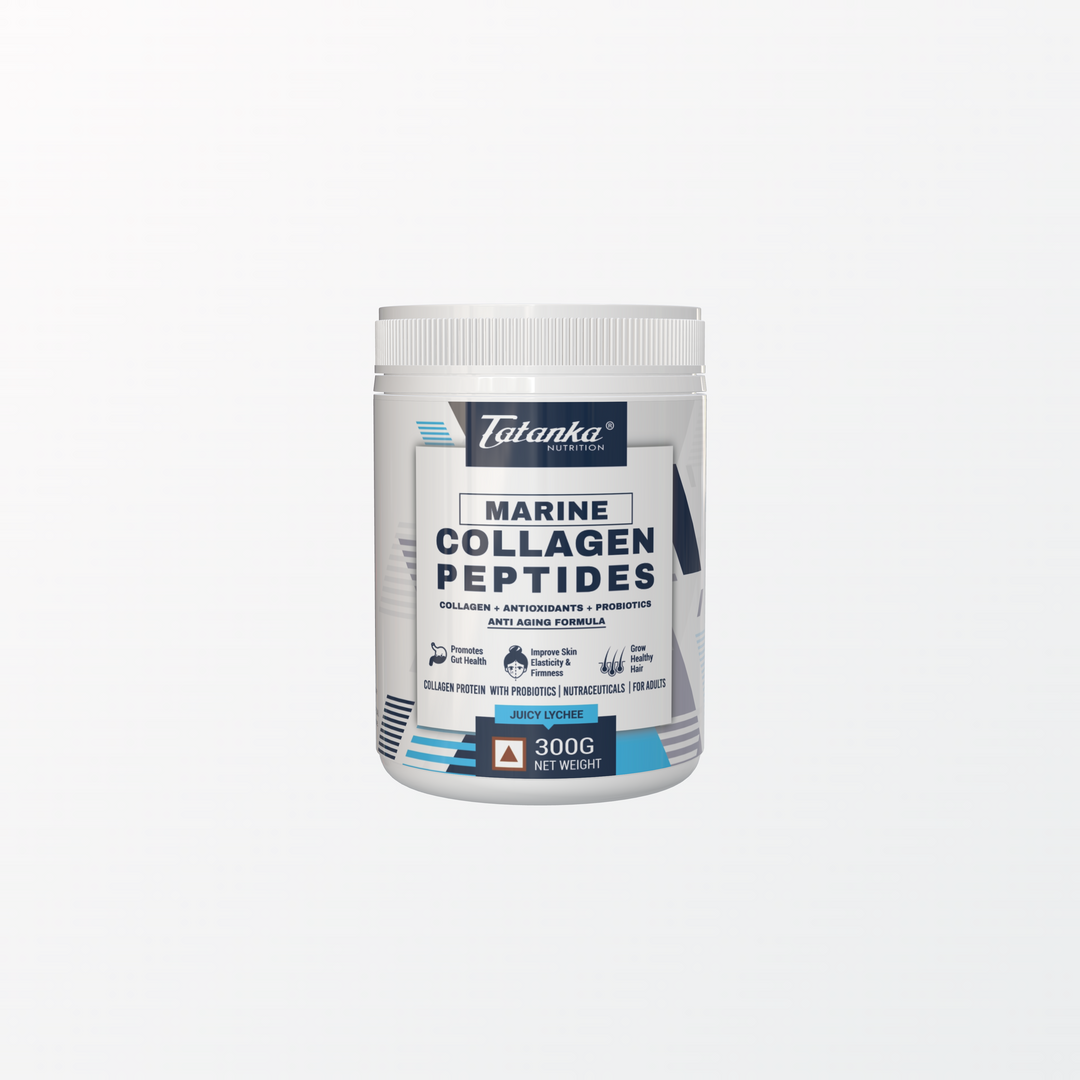 Marine Collagen Protein Powder with Probiotics &amp; Antioxidants | Clean  Flavour | Skin, Hair, Joint Support | Anti-Aging Formula | 300g