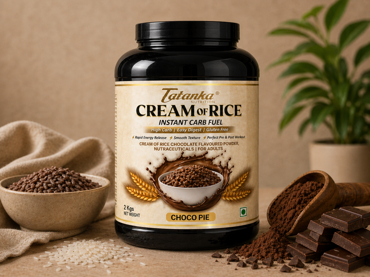 Tatanka Nutrition Cream of Rice Apple Pie Flavour, Instant Carb Fuel, Fast Digesting Pre &amp; Post Workout Carbohydrate, Easy to Digest Gluten Free Rice Powder, 2 kg