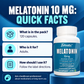 TATANKA MELATONIN 10mg per vegeterian capsule for restfull sleep supplement for men and women 120 servings