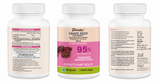Grape Seed Extract 500mg Capsules | 95% Polyphenols Standardised Extract | Powerful Antioxidant for Heart, Skin & Circulation Support | 90 Capsules | 3 Months Supply