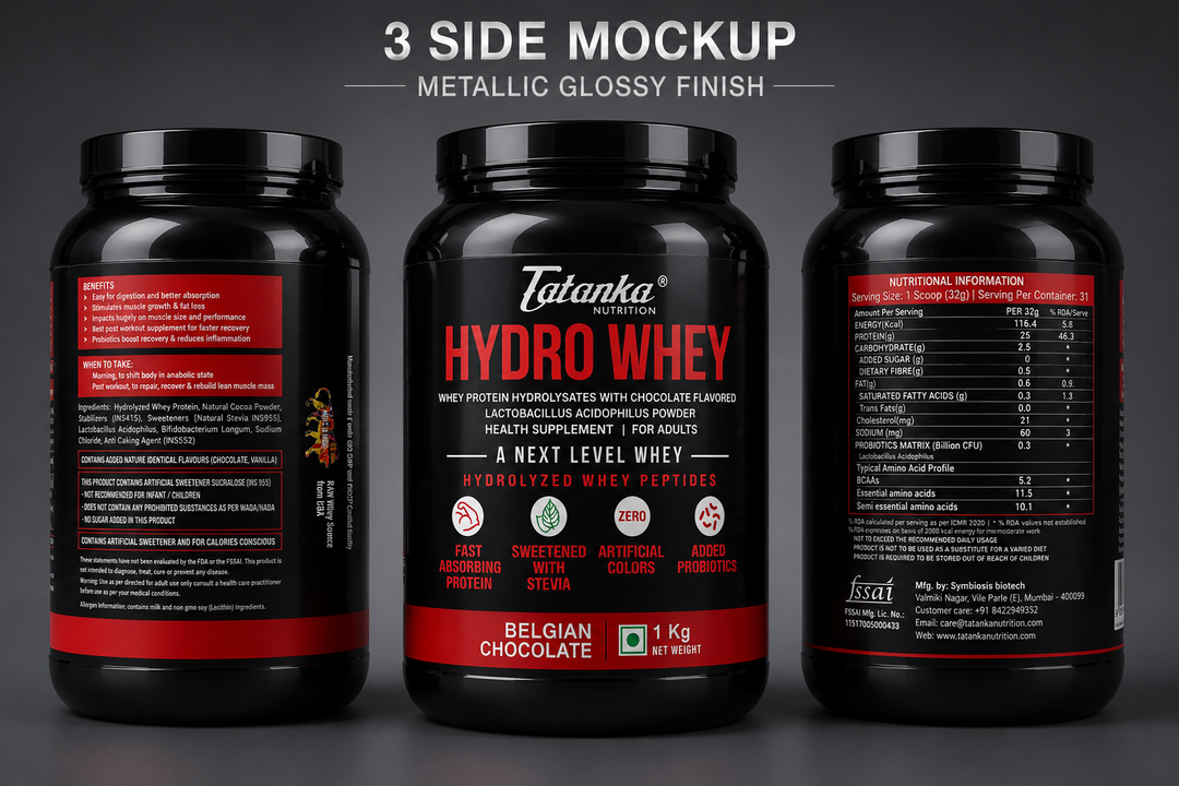 TATANKA HYDRO WHEY  25G HYDROLYSED WHEY PROTEIN WITH ADDED PROBIOTICS MUSCLE BUILDING  EASY ON STOMACH BEST ABSORBED
