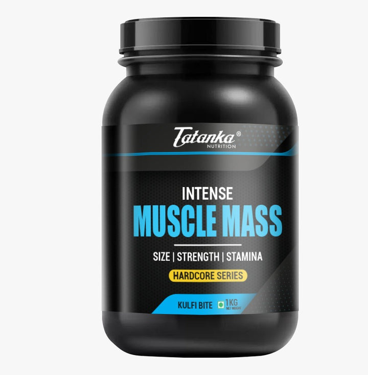 INTENSE MUSCLE MASS GAINER 20G PROTEIN 3G CREATINE WITH MULTIVITAMINS AND MINERALS TO SUPPORT MUSCLE BUILDING AND RECOVERY