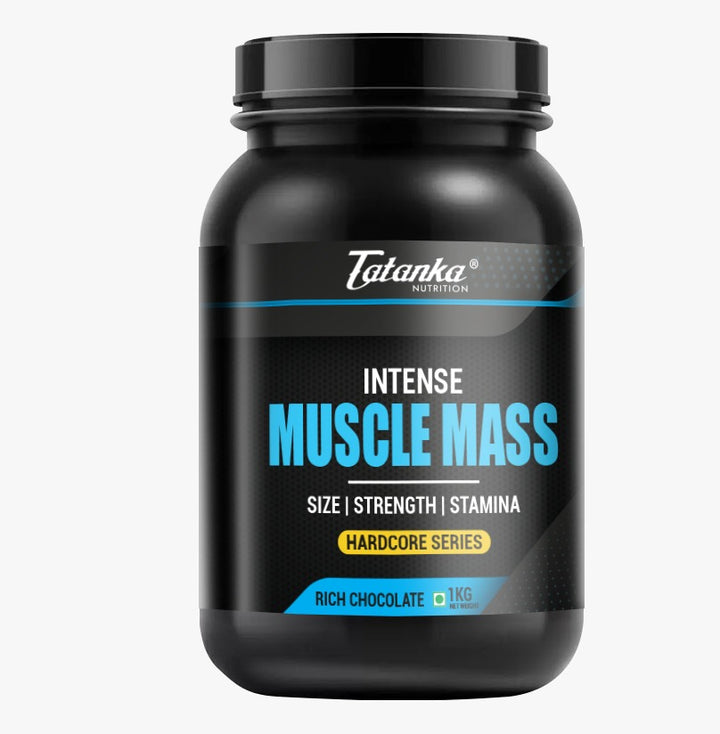 INTENSE MUSCLE MASS GAINER 20G PROTEIN 3G CREATINE WITH MULTIVITAMINS AND MINERALS TO SUPPORT MUSCLE BUILDING AND RECOVERY