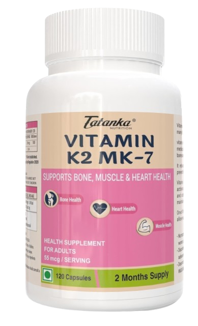 Vitamin K2 MK-7 Capsules (55 mcg)