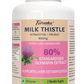 TATANKA Milk Thistle Silymarin Extract 600mg Per Serving Liver Detox Cleanse Vegeterian Capsules