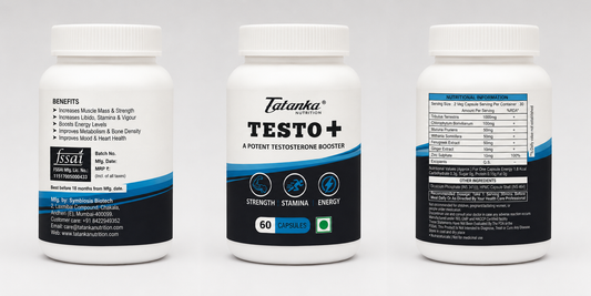 Tatanka Nutrition Testosterone Booster Supplement | Testosterone Supplement For Men To Support Energy, Stamina & Strength | 60 Capsules