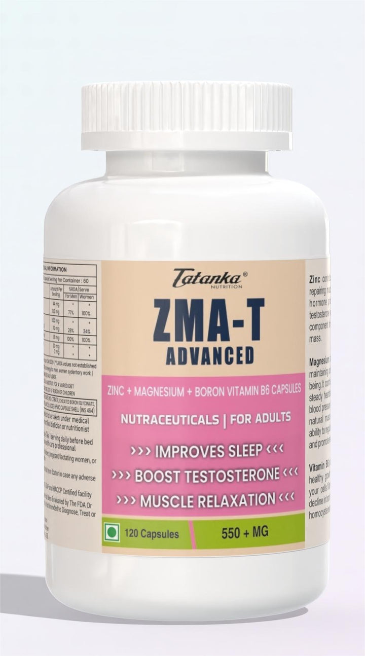 ZMA Supplement with Zinc, Magnesium &amp; Vitamin B6 – Supports Sleep, Muscle Recovery &amp; Performance – Advanced ZMA Formula – 120 Veg Capsules